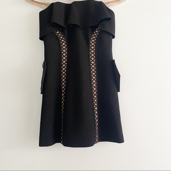 Self-Portrait caped sleeves minion dress - Picture 11 of 16